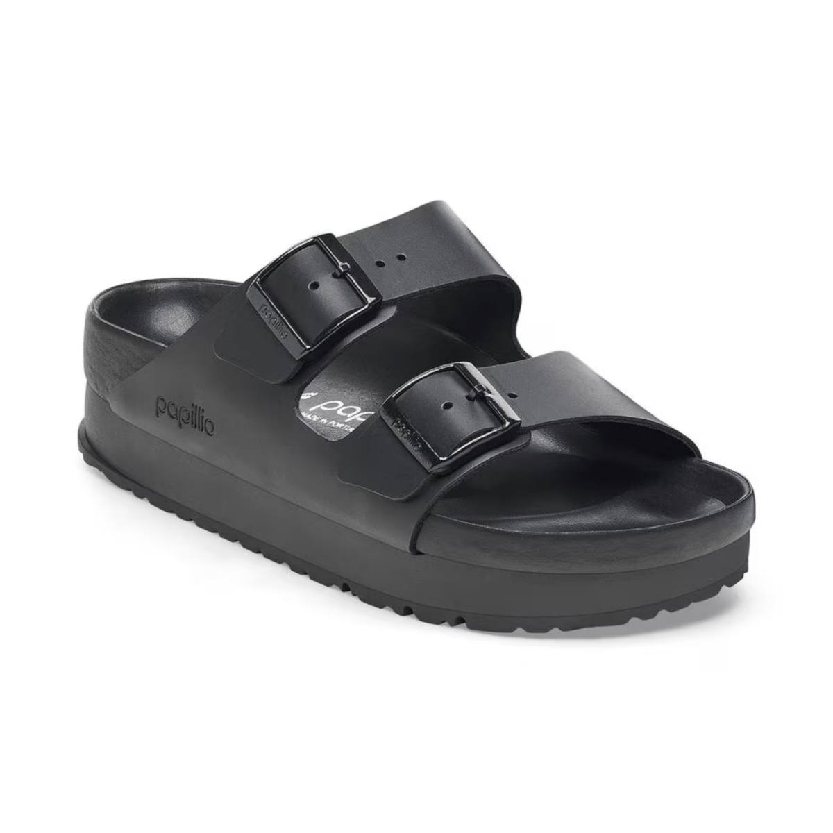 Birkenstock Women's Arizona Flex Platform Leather Black - 9023521 - Tip Top Shoes of New York