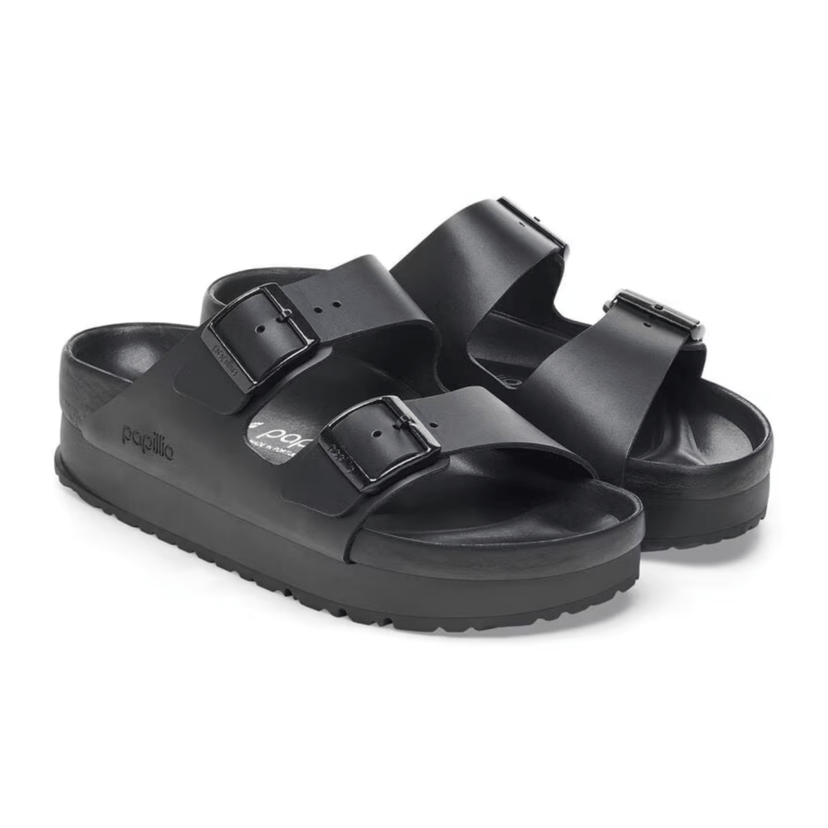 Birkenstock Women's Arizona Flex Platform Leather Black - 9023521 - Tip Top Shoes of New York