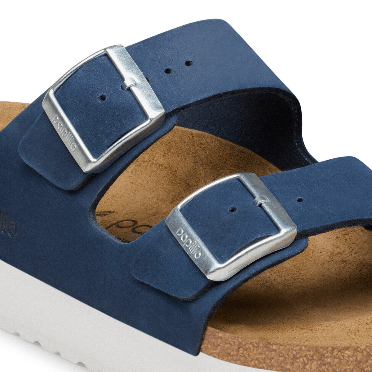 Birkenstock Women's Arizona Flex Platform Navy Nubuck - 9028809 - Tip Top Shoes of New York