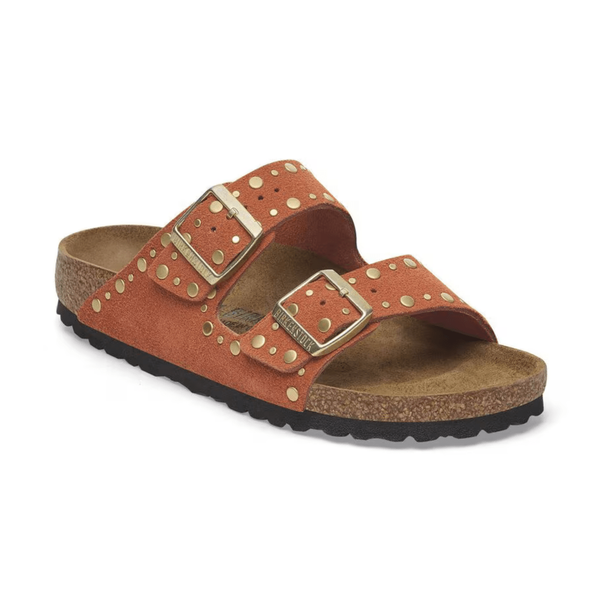 Birkenstock Women's Arizona Rivets Dark Rust Suede - 9019868 - Tip Top Shoes of New York