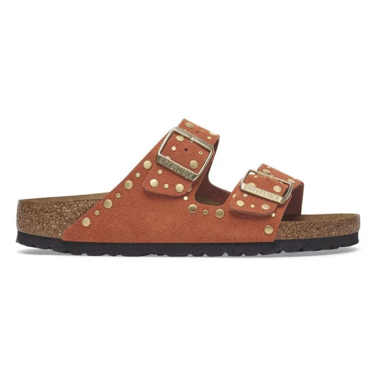 Birkenstock Women's Arizona Rivets Dark Rust Suede - 9019868 - Tip Top Shoes of New York