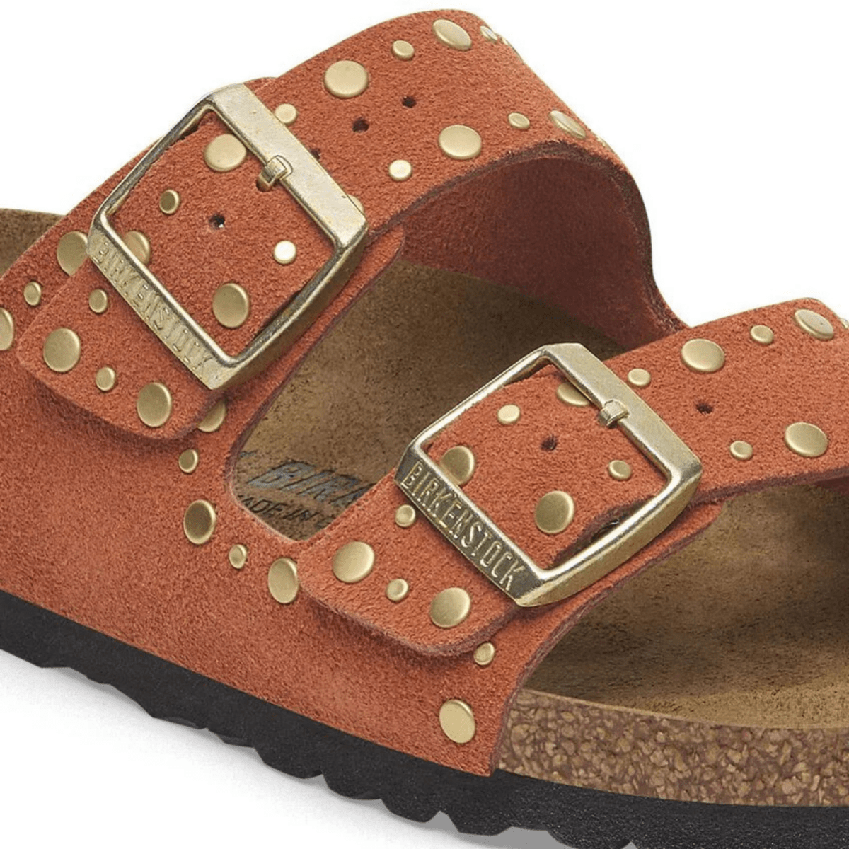 Birkenstock Women's Arizona Rivets Dark Rust Suede - 9019868 - Tip Top Shoes of New York