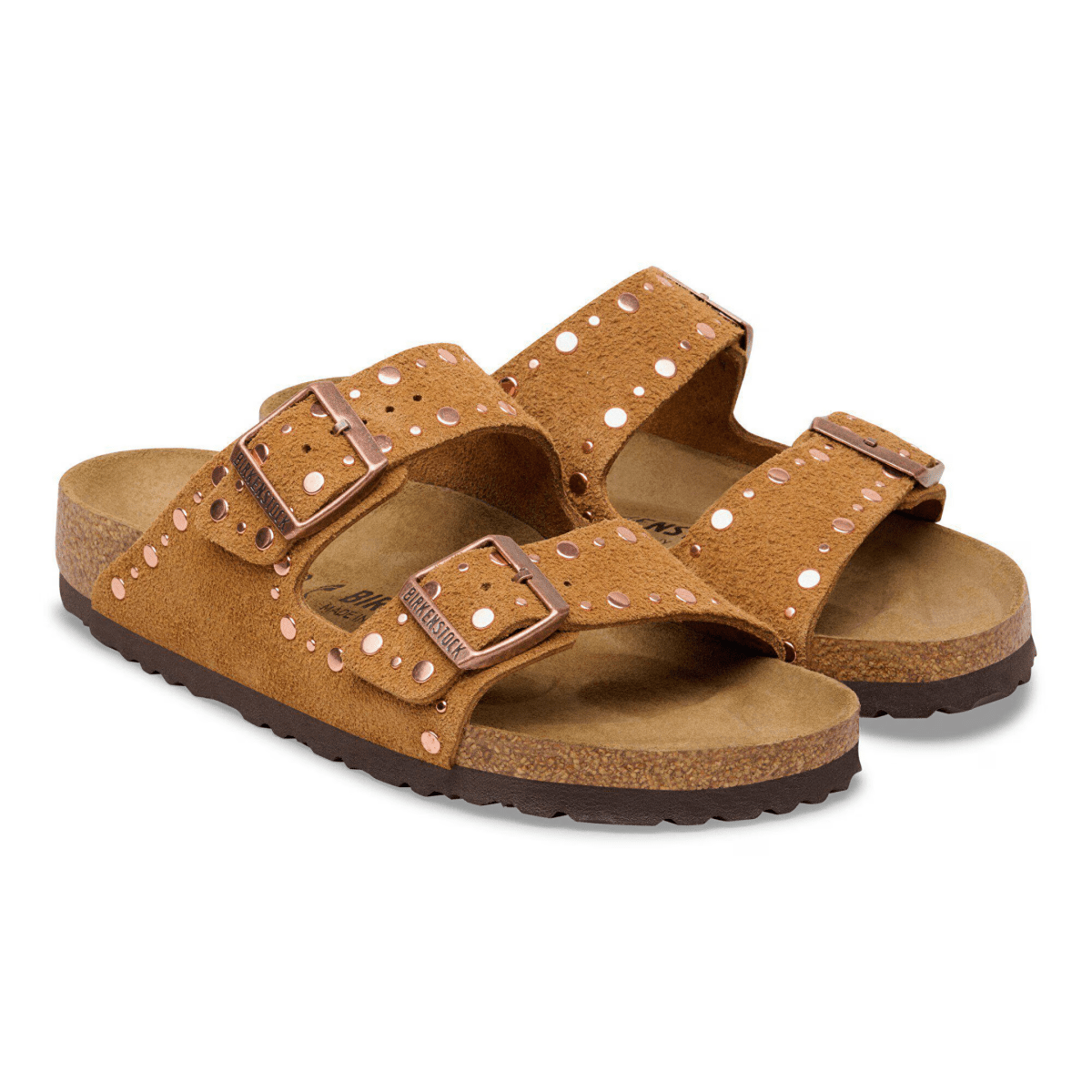Birkenstock Women's Arizona Rivets Mink Suede - 9028740 - Tip Top Shoes of New York