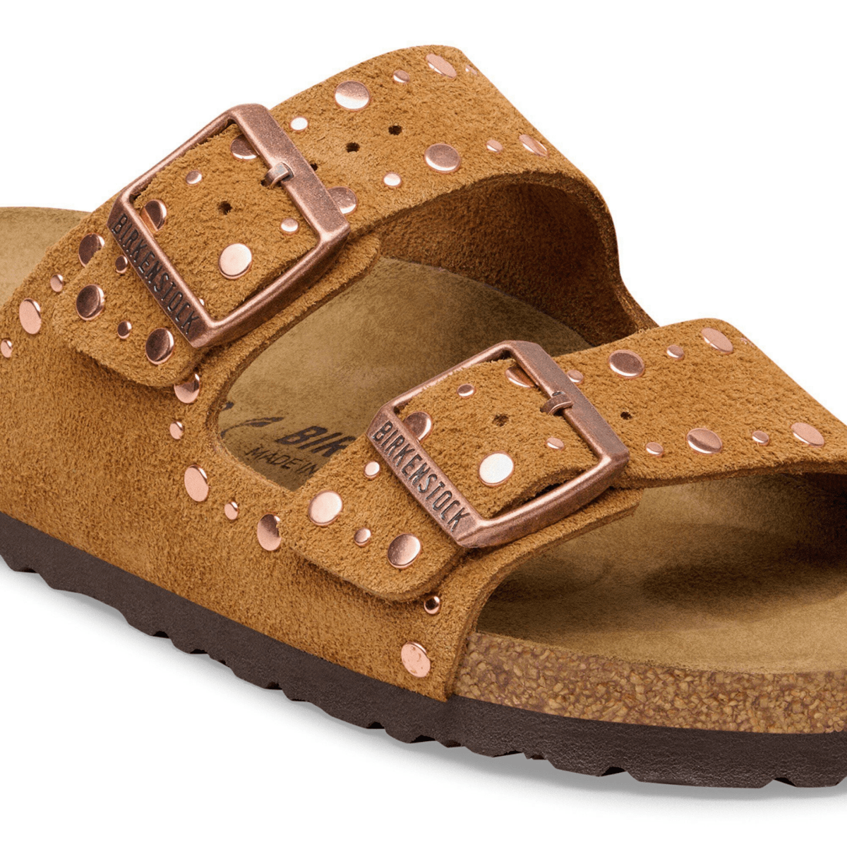 Birkenstock Women's Arizona Rivets Mink Suede - 9028740 - Tip Top Shoes of New York