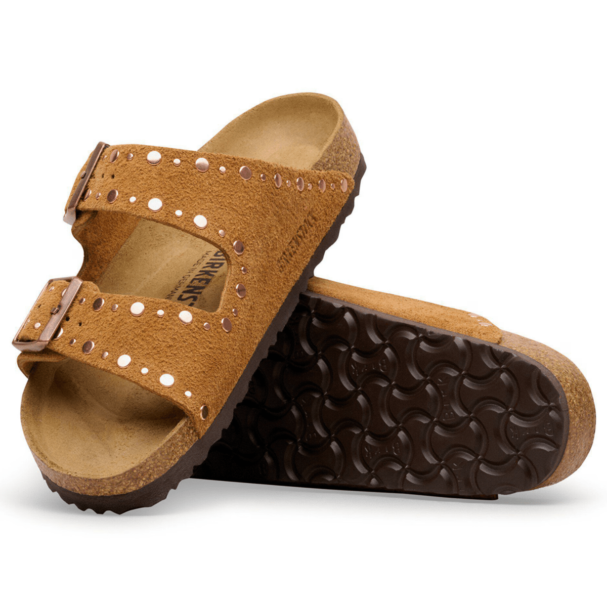 Birkenstock Women's Arizona Rivets Mink Suede - 9028740 - Tip Top Shoes of New York