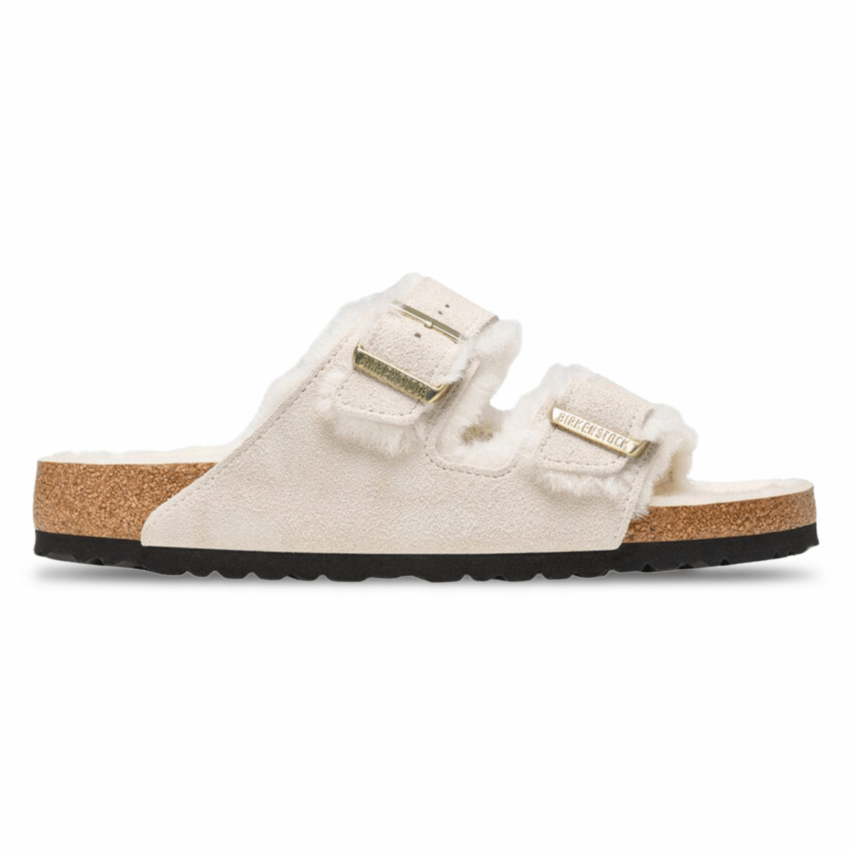 Birkenstock Women's Arizona Shearling Antique White Suede - 9019194 - Tip Top Shoes of New York