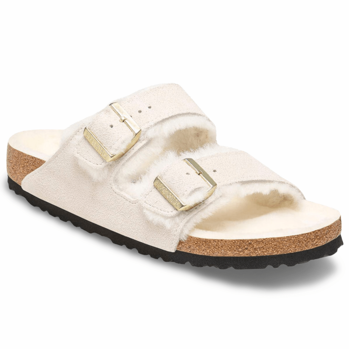 Birkenstock Women's Arizona Shearling Antique White Suede - 9019194 - Tip Top Shoes of New York