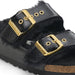 Birkenstock Women's Arizona Shearling Eyelets Naplak Black Patent Leather - 9019225 - Tip Top Shoes of New York