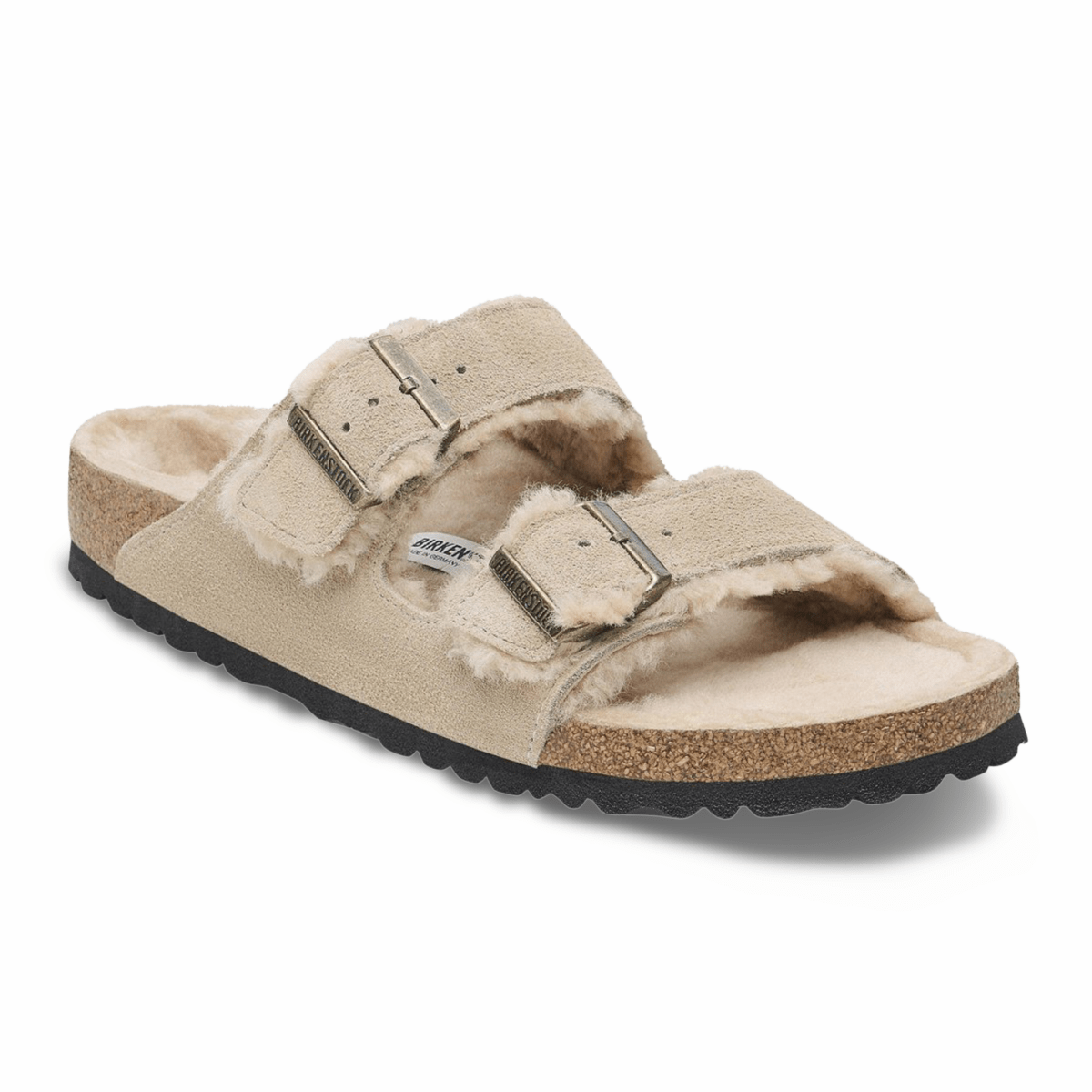 Birkenstock Women's Arizona Shearling Taupe Suede Leather - 9019202 - Tip Top Shoes of New York