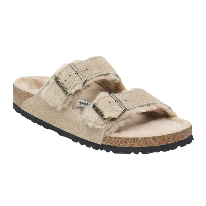 Birkenstock Women's Arizona Shearling Taupe Suede Leather - 9019202 - Tip Top Shoes of New York