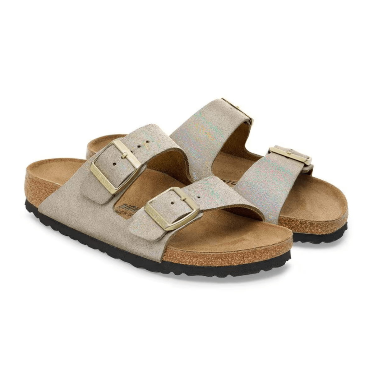 Birkenstock Women's Arizona Shimmering Taupe Suede Leather - 9023322 - Tip Top Shoes of New York
