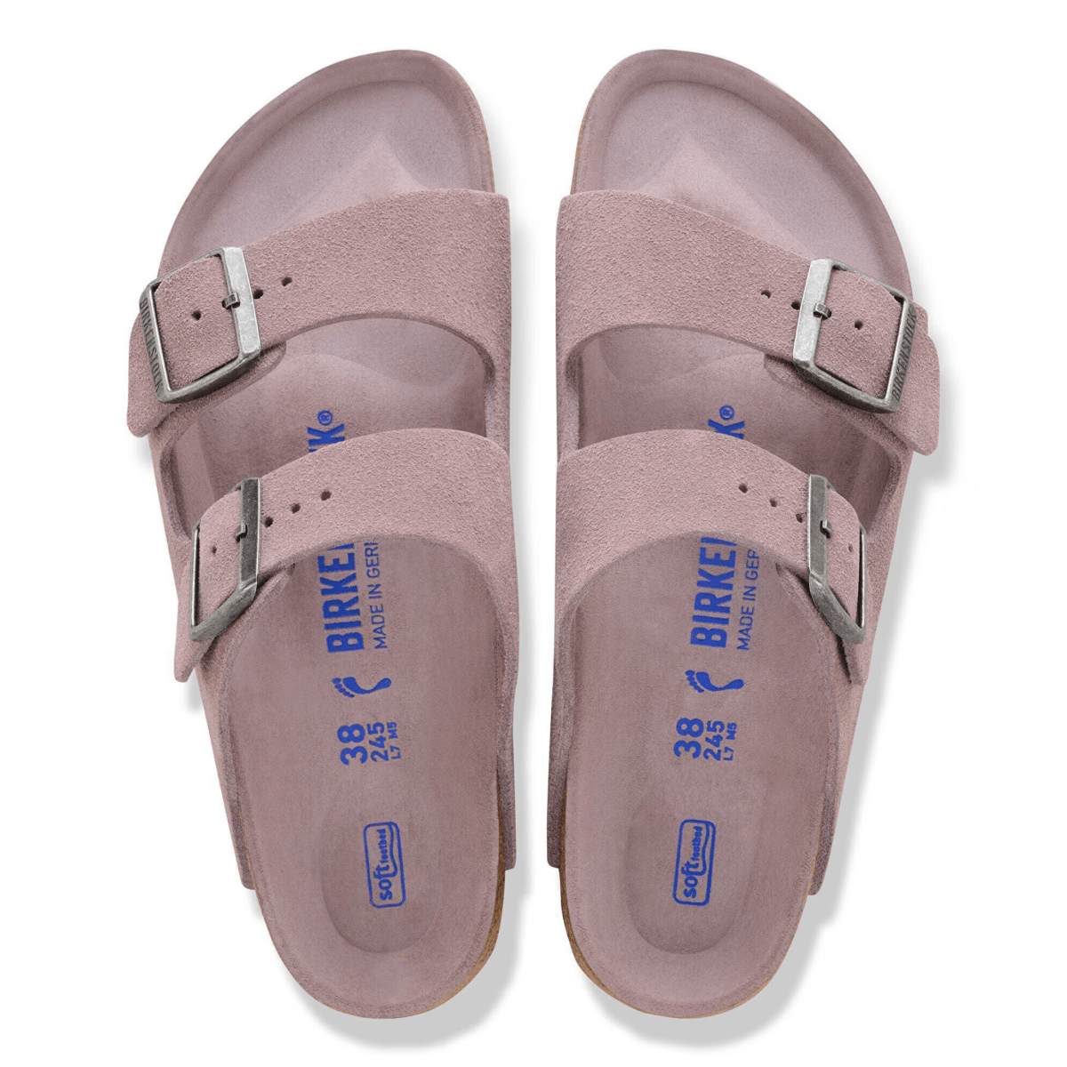 Birkenstock Women's Arizona Soft Footbed Faded Purple Tonal Suede - 9028705 - Tip Top Shoes of New York