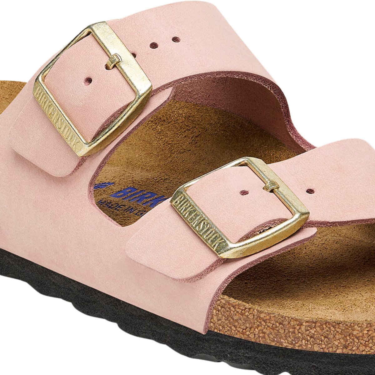 Birkenstock Women's Arizona Soft Footbed Soft Pink Nubuck - 9013573 - Tip Top Shoes of New York