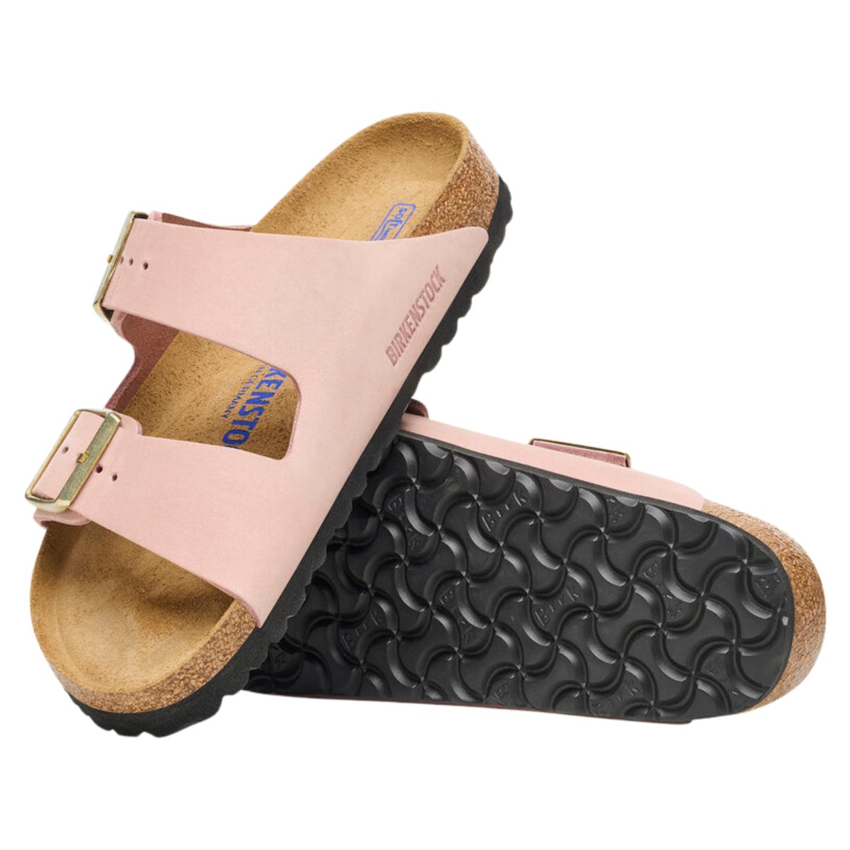 Birkenstock Women's Arizona Soft Footbed Soft Pink Nubuck - 9013573 - Tip Top Shoes of New York