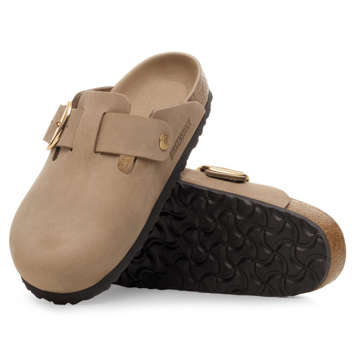 Birkenstock Women's Boston Big Buckle Tobacco Brown Oiled Leather - 9023499 - Tip Top Shoes of New York