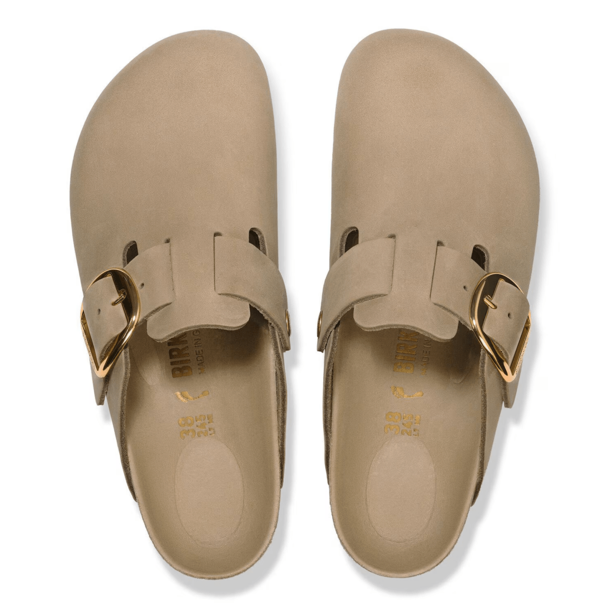 Birkenstock Women's Boston Big Buckle Tobacco Brown Oiled Leather - 9023499 - Tip Top Shoes of New York