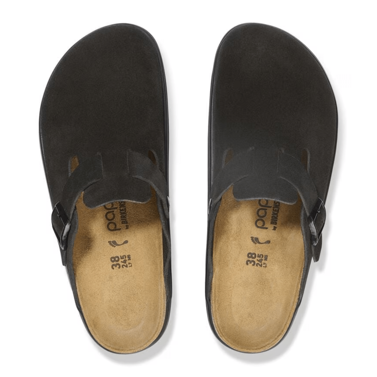 Birkenstock Women's Boston Chunky Black Suede - 9016530 - Tip Top Shoes of New York