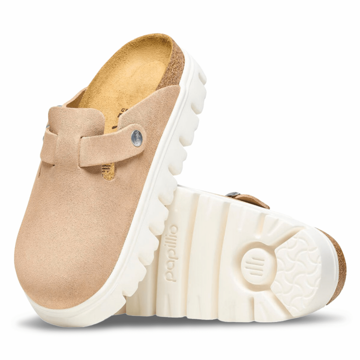 Birkenstock Women's Boston Chunky Warm Sand Suede - 9013636 - Tip Top Shoes of New York