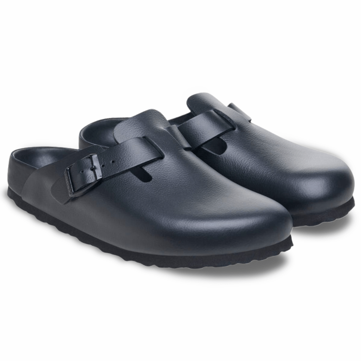 Birkenstock Women's Boston Exquisite Black Leather - 9013744 - Tip Top Shoes of New York