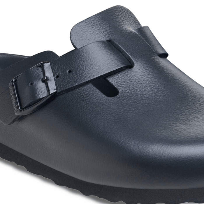 靴 BIRKENSTOCK Boston Black 39 Boston Soft Footbed Suede Leather in Color Black