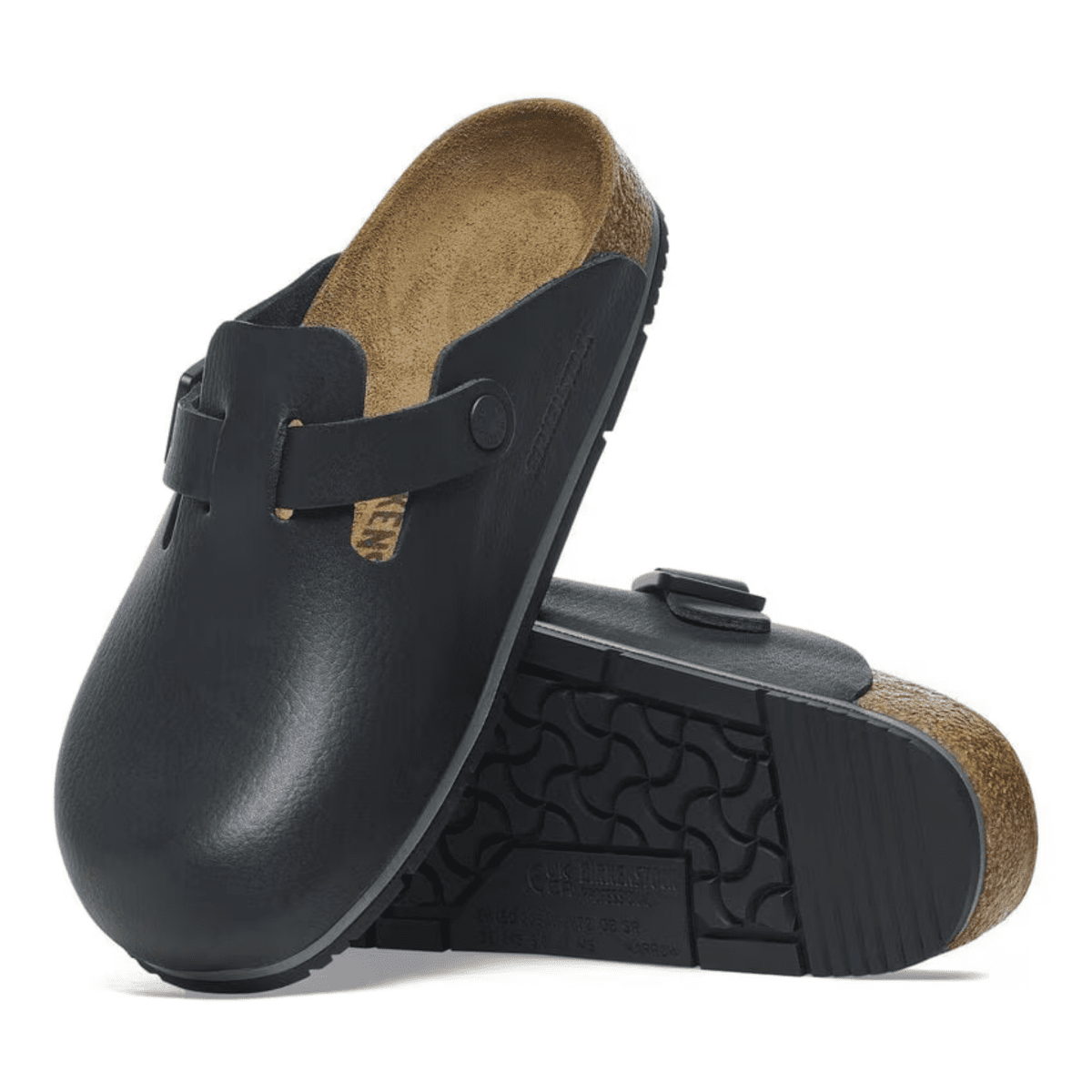 Birkenstock Women's Boston Professional Black Leather - 11017533 - Tip Top Shoes of New York