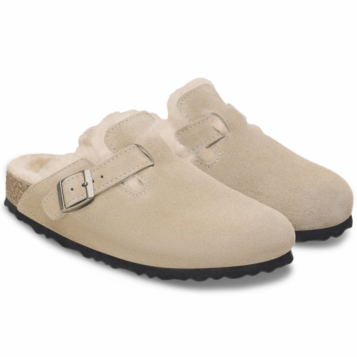 Birkenstock Women's Boston Shearling Taupe - 9019213 - Tip Top Shoes of New York