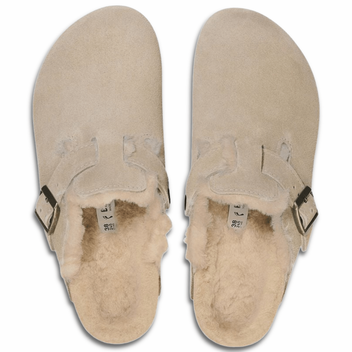 Birkenstock Women's Boston Shearling Taupe - 9019213 - Tip Top Shoes of New York