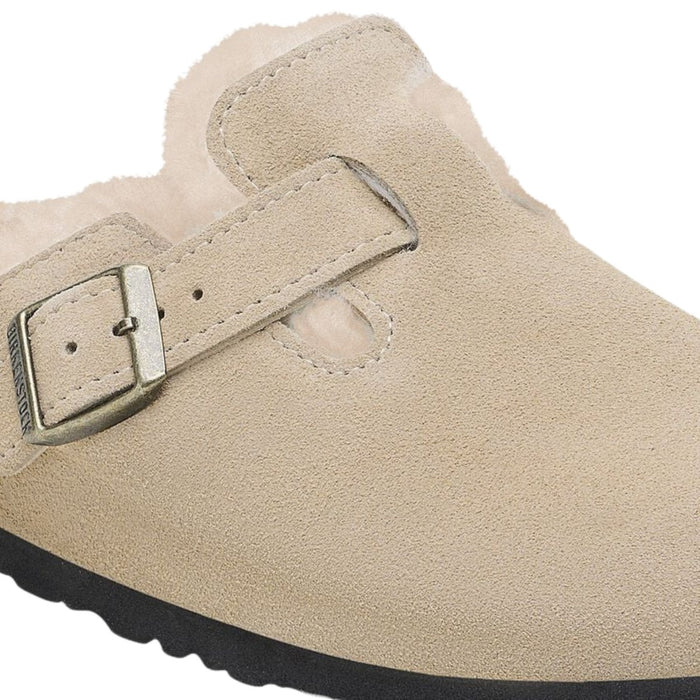 Birkenstock Women's Boston Shearling Taupe - 9019213 - Tip Top Shoes of New York