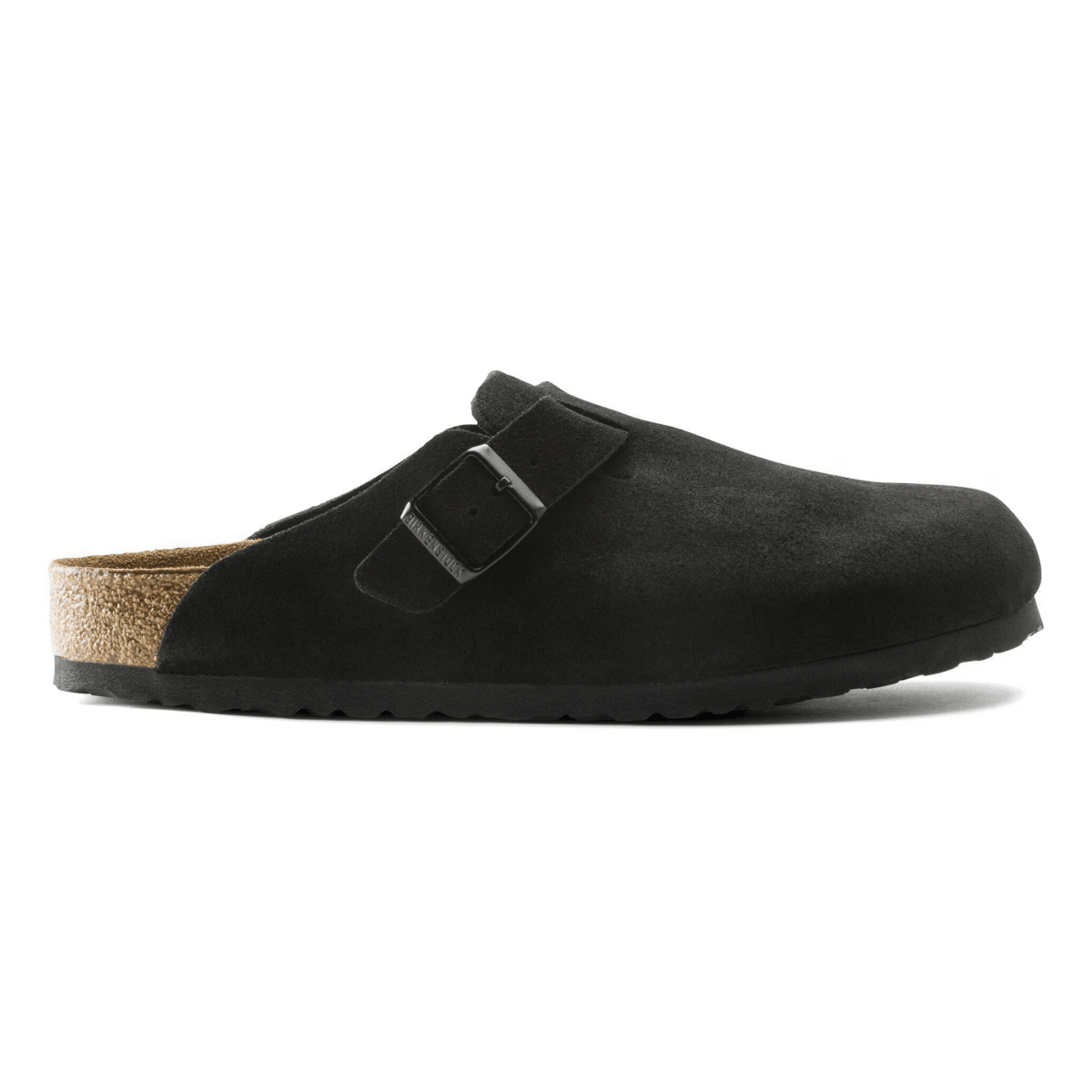 Birkenstock Women's Boston Soft Footbed Black Suede - 9033307 - Tip Top Shoes of New York