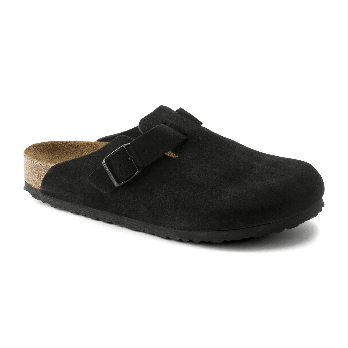 Birkenstock Women's Boston Soft Footbed Black Suede - 9033307 - Tip Top Shoes of New York