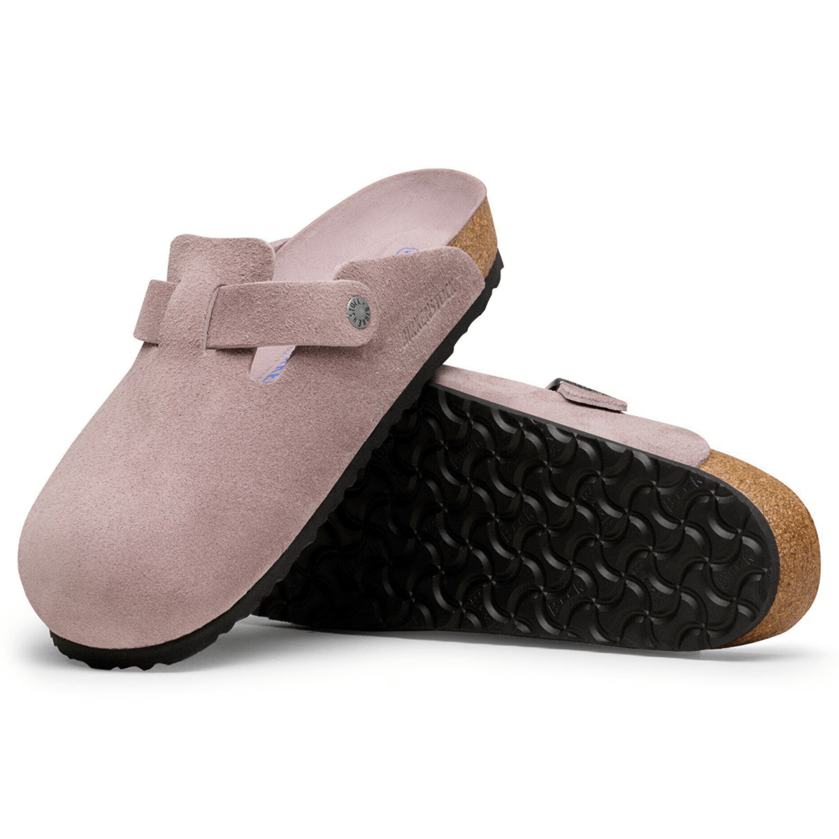 Birkenstock Women's Boston Soft Footbed Faded Purple Suede - 9028774 - Tip Top Shoes of New York