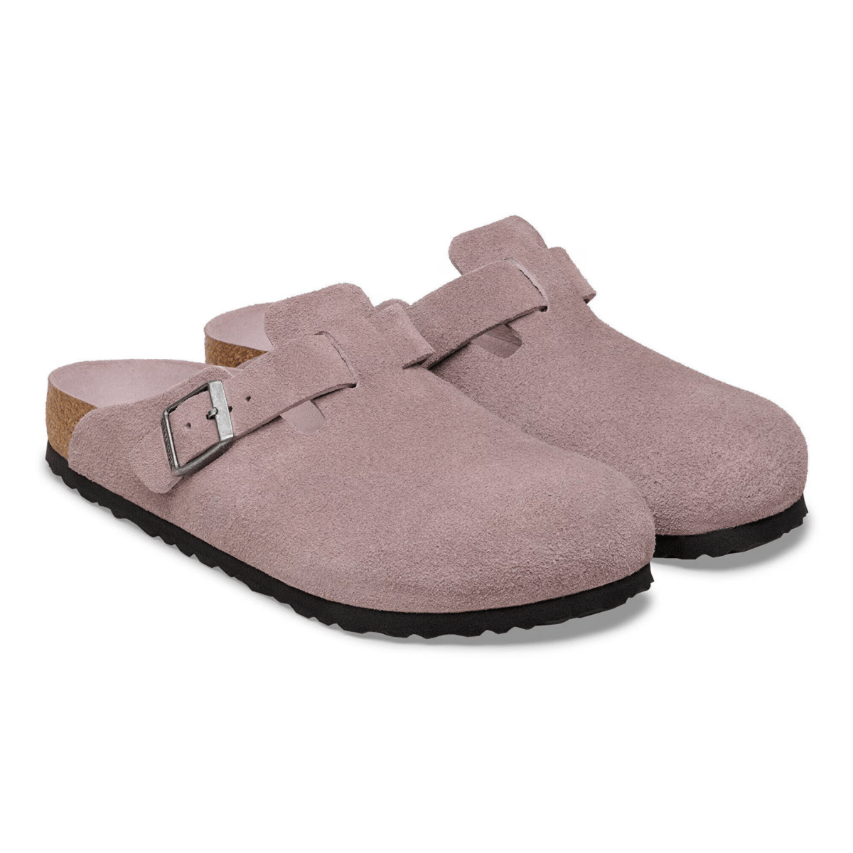 Birkenstock Women's Boston Soft Footbed Faded Purple Suede - 9028774 - Tip Top Shoes of New York