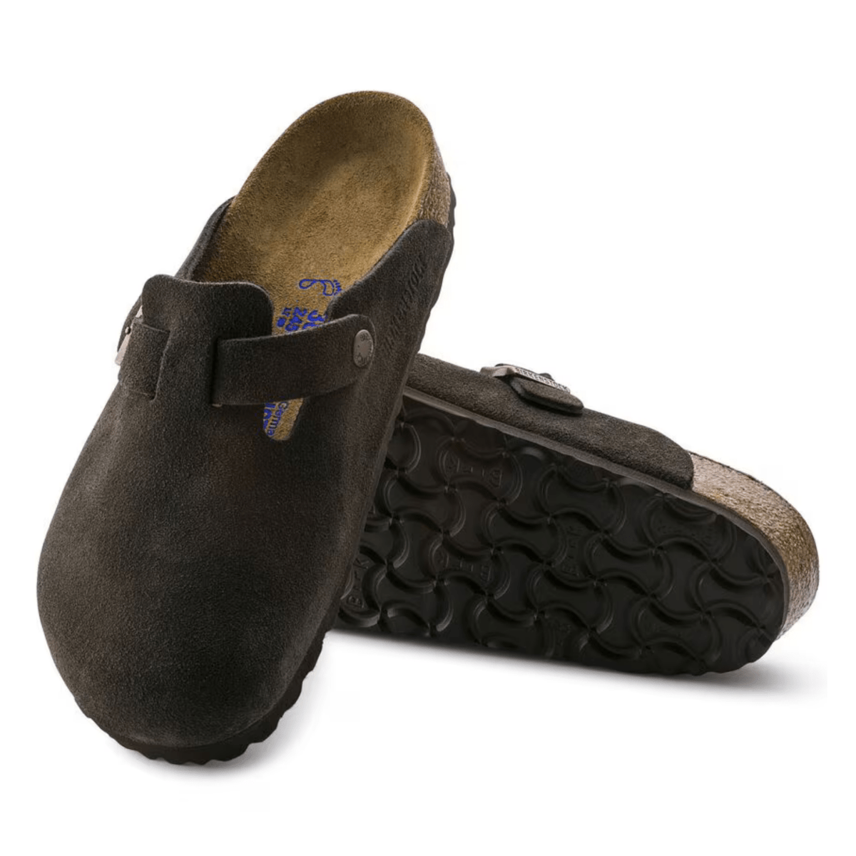Birkenstock Women's Boston Soft Footbed Mocha Suede - 9023404 - Tip Top Shoes of New York