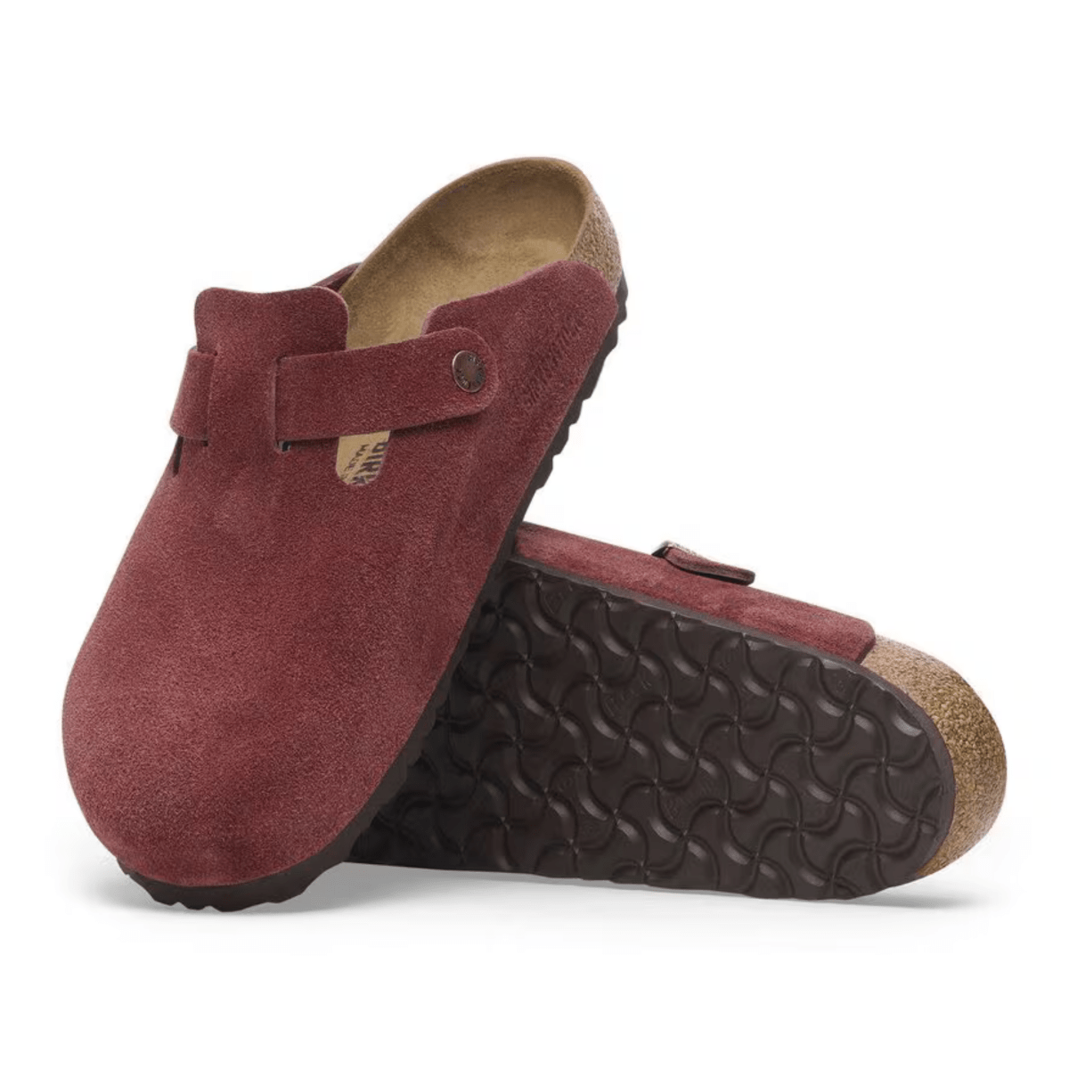 Birkenstock Women's Boston Zinfandel Suede Leather - 9023343 - Tip Top Shoes of New York