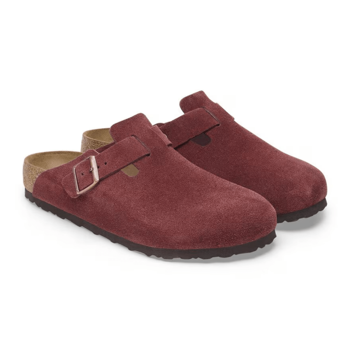 Birkenstock Women's Boston Zinfandel Suede Leather - 9023343 - Tip Top Shoes of New York