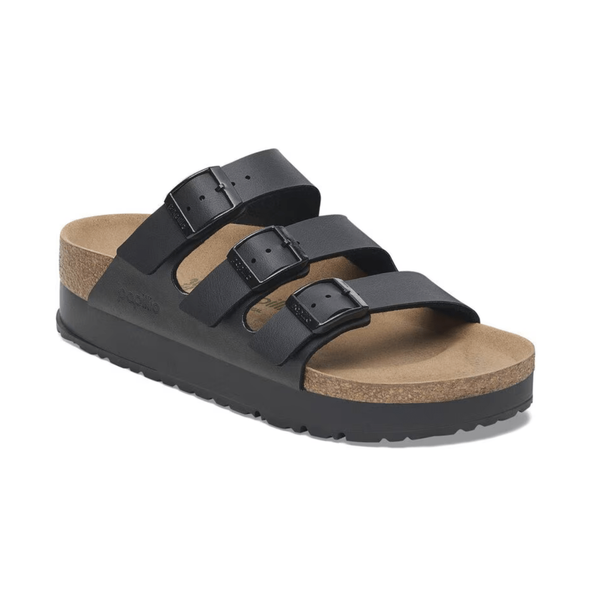 Birkenstock Women's Florida Vegan Flex Platform Birko - Flor Black - 9019799 - Tip Top Shoes of New York