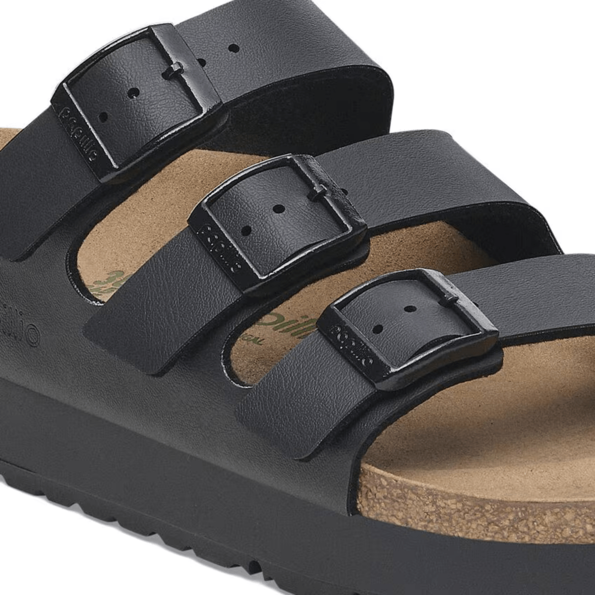 Birkenstock Women's Florida Vegan Flex Platform Birko - Flor Black - 9019799 - Tip Top Shoes of New York