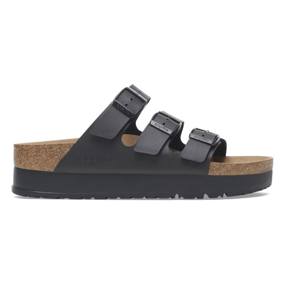 Birkenstock Women's Florida Vegan Flex Platform Birko - Flor Black - 9019799 - Tip Top Shoes of New York