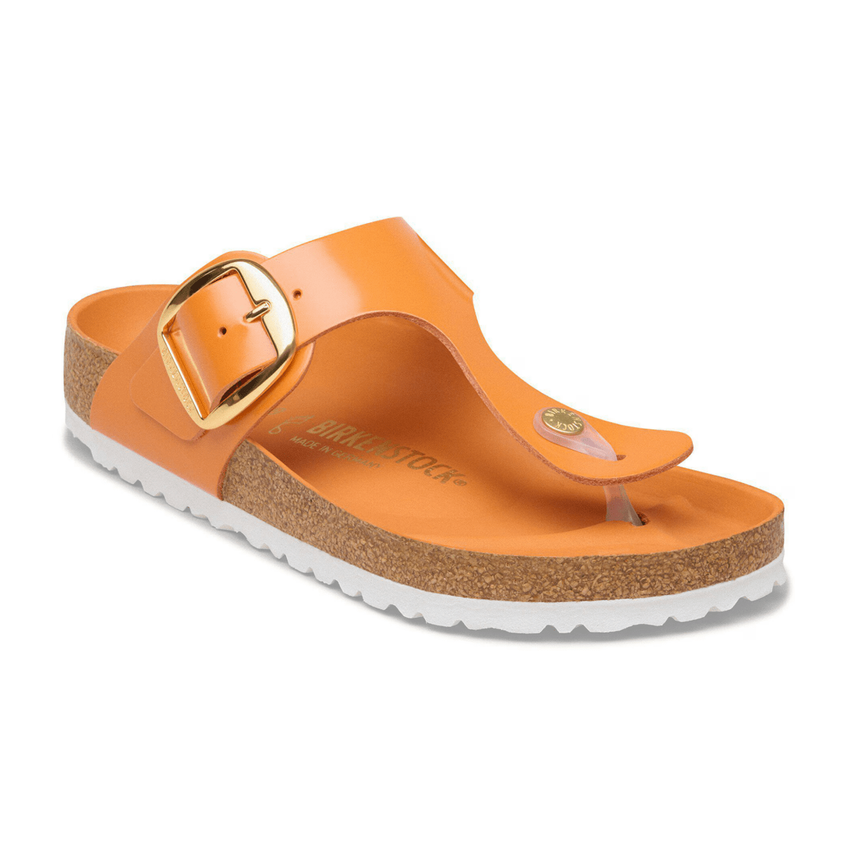 Birkenstock Women's Gizeh Big Buckle High-Shine Kurkuma - 9028921 - Tip Top Shoes of New York