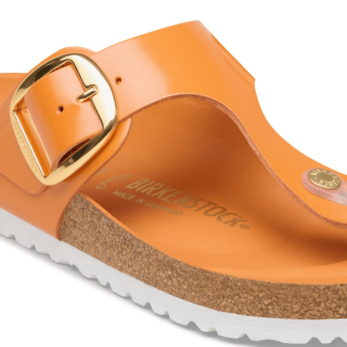 Birkenstock Women's Gizeh Big Buckle High-Shine Kurkuma - 9028921 - Tip Top Shoes of New York
