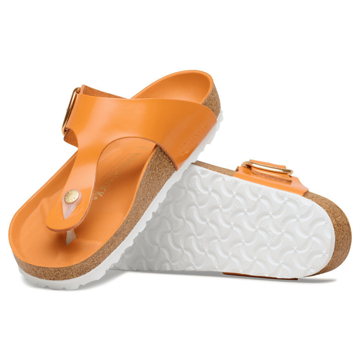 Birkenstock Women's Gizeh Big Buckle High-Shine Kurkuma - 9028921 - Tip Top Shoes of New York