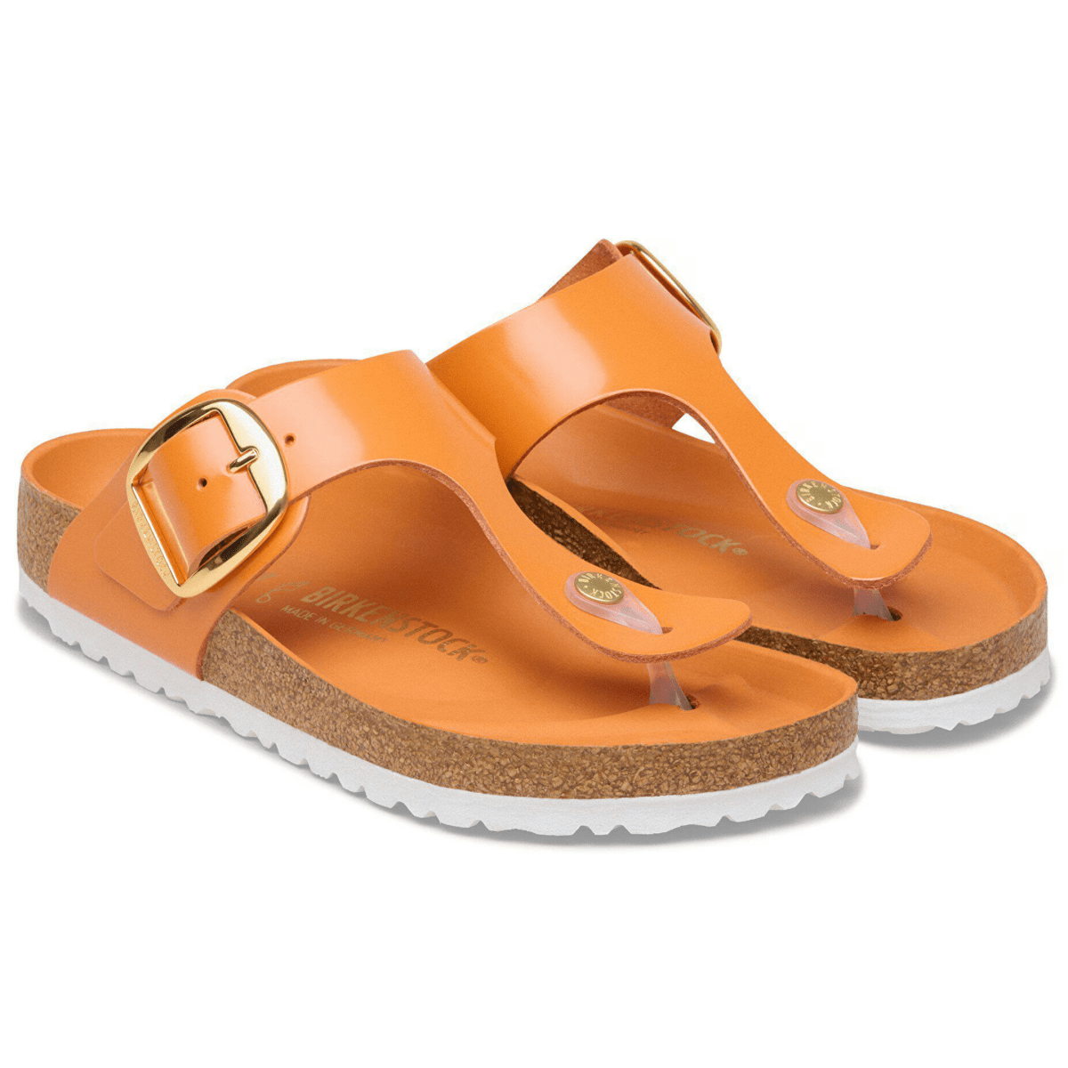 Birkenstock Women's Gizeh Big Buckle High-Shine Kurkuma - 9028921 - Tip Top Shoes of New York