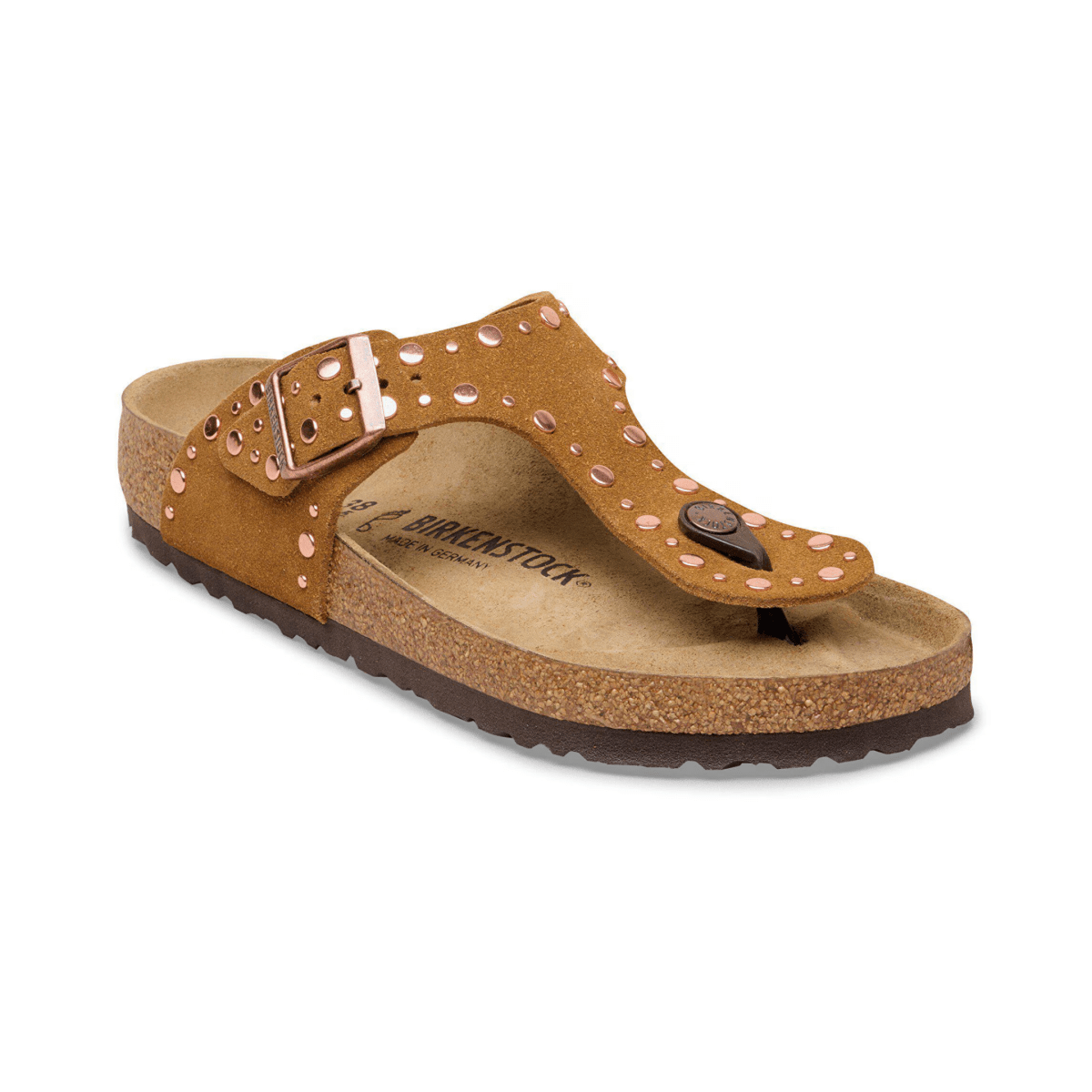 Birkenstock Women's Gizeh Rivets Mink Suede - 9028747 - Tip Top Shoes of New York