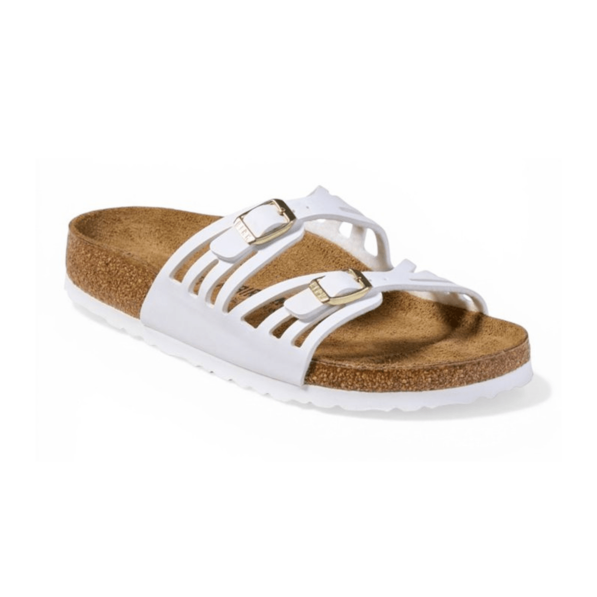 Birkenstock Women's Granada White BirkiBuc - 9028754 - Tip Top Shoes of New York