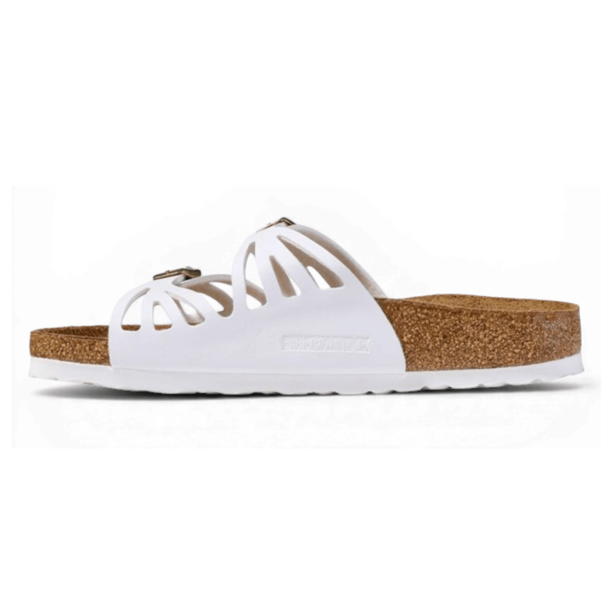 Birkenstock Women's Granada White BirkiBuc - 9028754 - Tip Top Shoes of New York