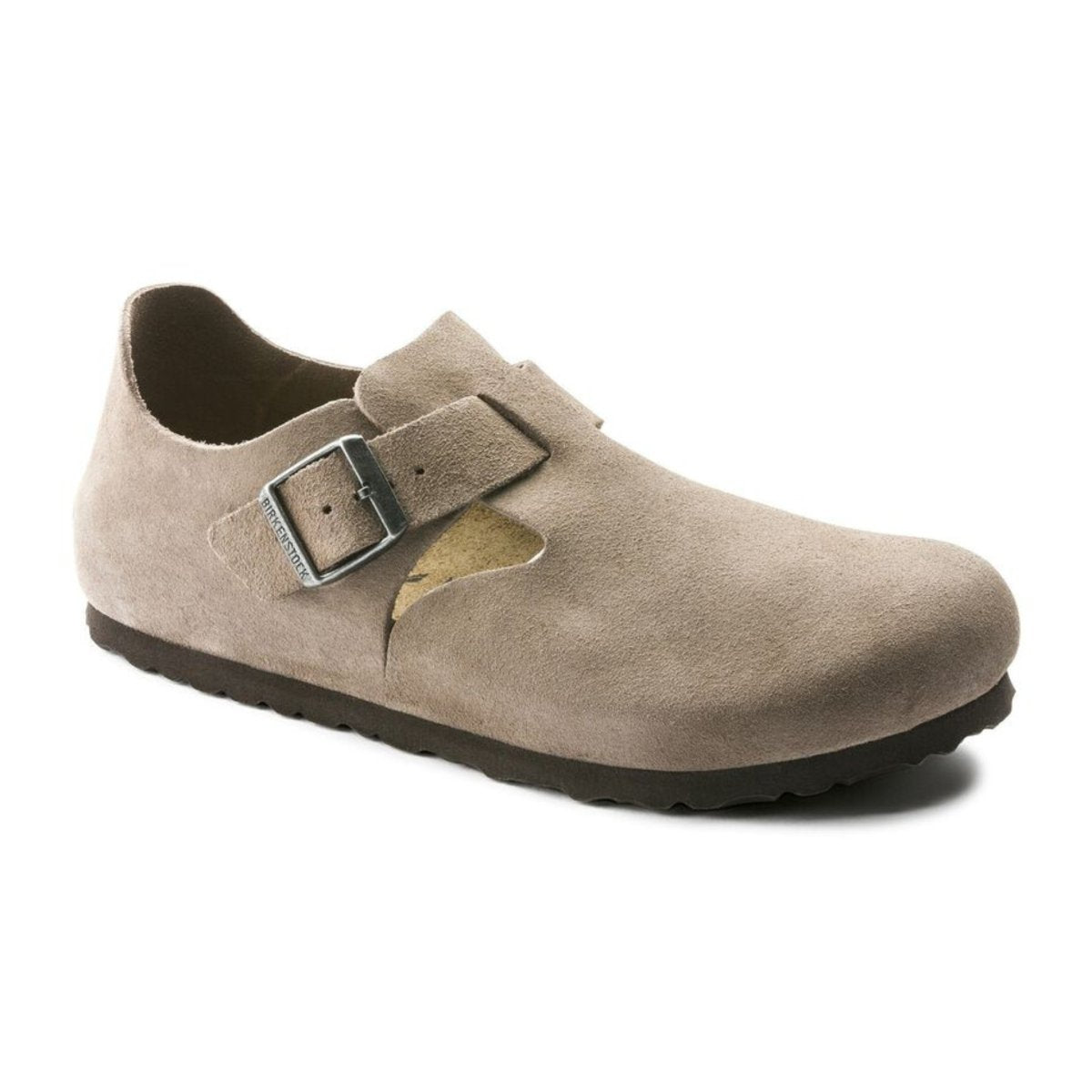Birkenstock London Suede Leather Taupe Narrow 42 Birkenstock London Suede Leather Taupe Narrow 42