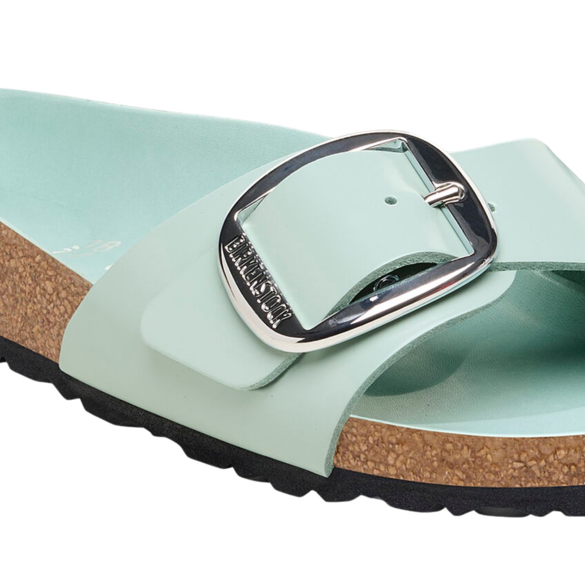 Birkenstock Women's Madrid Big Buckle High Shine Surf Green - 9013695 - Tip Top Shoes of New York