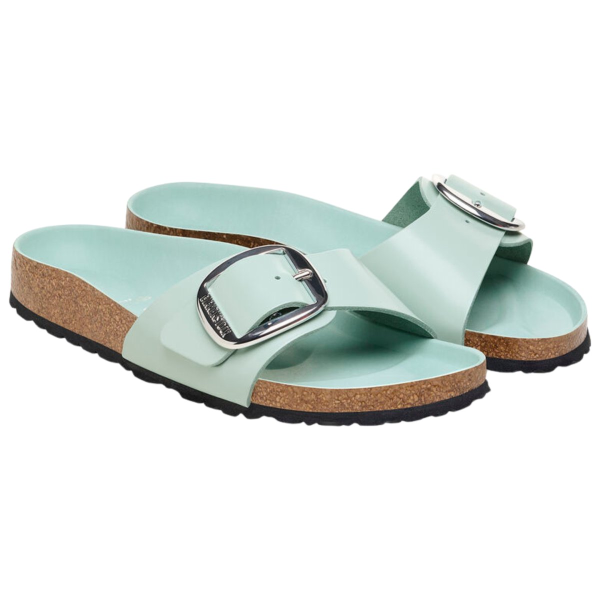 Birkenstock Women's Madrid Big Buckle High Shine Surf Green - 9013695 - Tip Top Shoes of New York