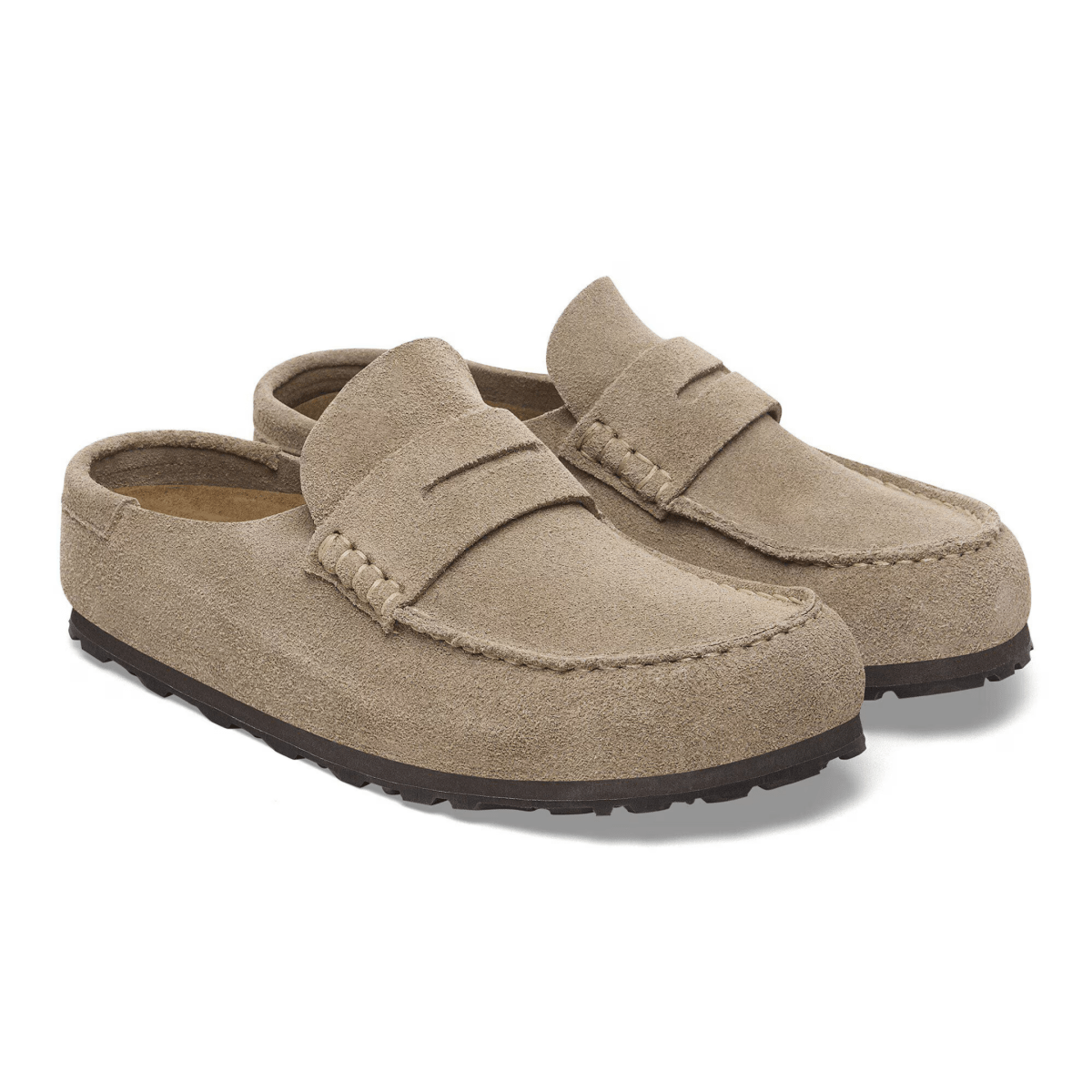 Birkenstock Women's Naples Wrapped Taupe Suede - 11017455 - Tip Top Shoes of New York
