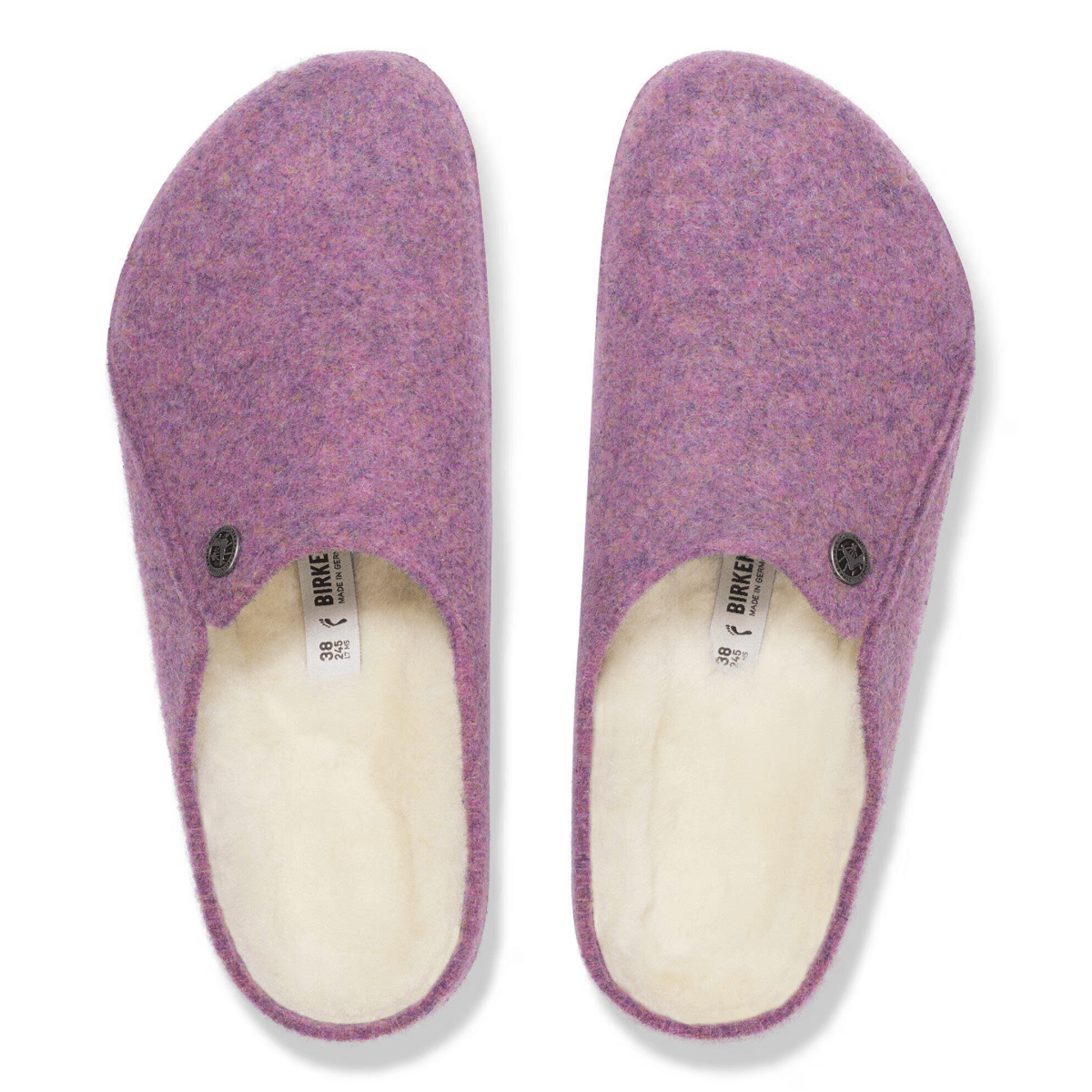 Birkenstock Women's Zermatt Shearling Mauve Wool Felt - 9023419 - Tip Top Shoes of New York